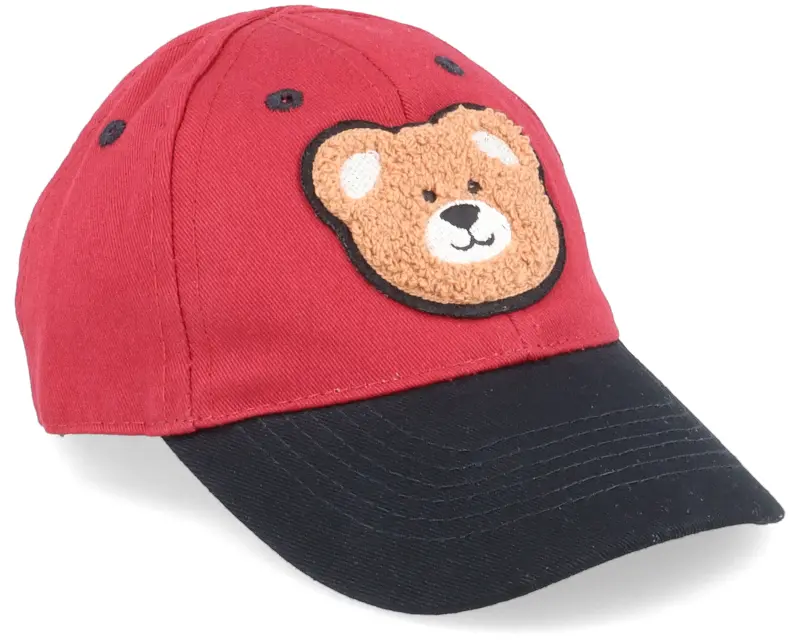 Kiddo Cap Kids Bear Chenille Patch Red/Black Adjustable online