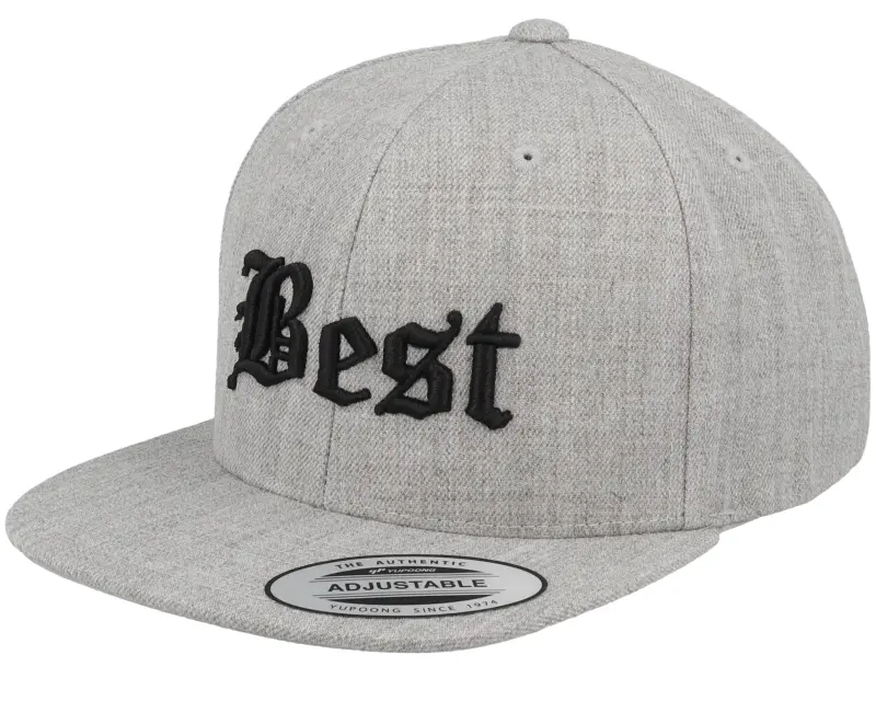 Kiddo Cap Kids Best Old English 3d Heather Grey Snapback online