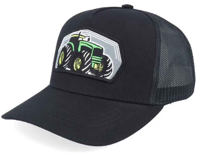Kiddo Cap Kids Big Tractor Grey Patch Black Trucker online