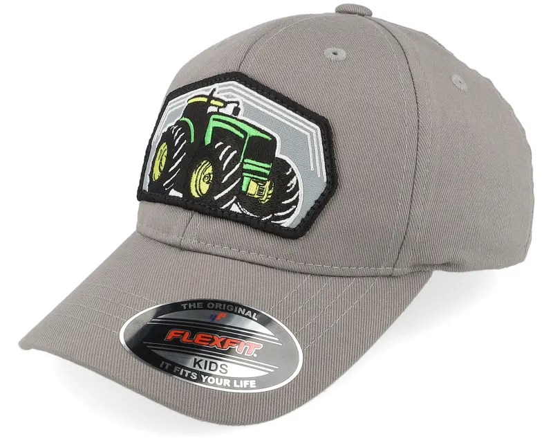 Kiddo Cap Kids Big Tractor Grey Patch Grey Flexfit online