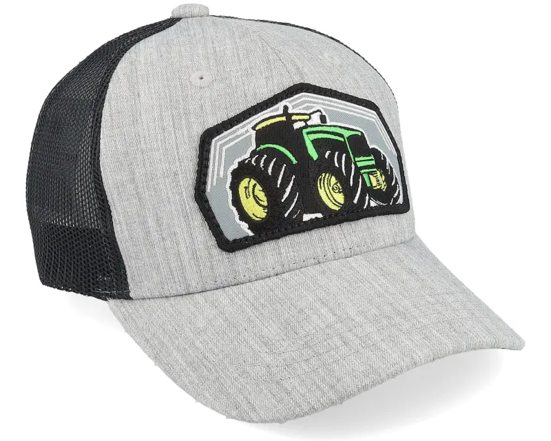 Kiddo Cap Kids Big Tractor Grey Patch Heather Grey/Black Trucker online