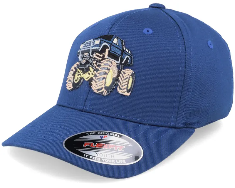 Kiddo Cap Kids Big Wheels Monster Truck Royal Blue Flexfit online