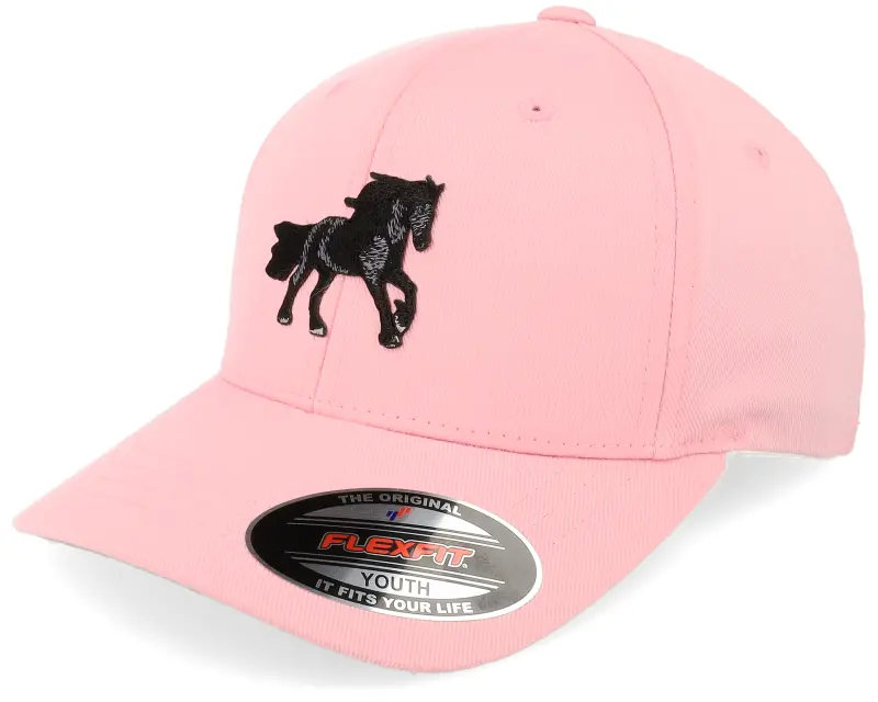 Kiddo Cap Kids Black Horse Wooly Combed Pink Flexfit online
