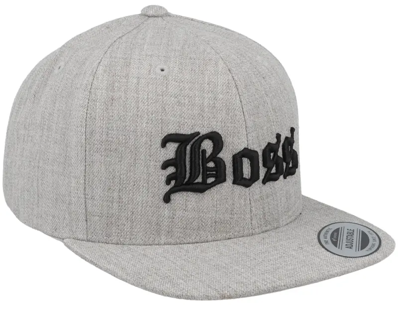 Kiddo Cap Kids Boss Old English 3d Heather Grey Snapback online