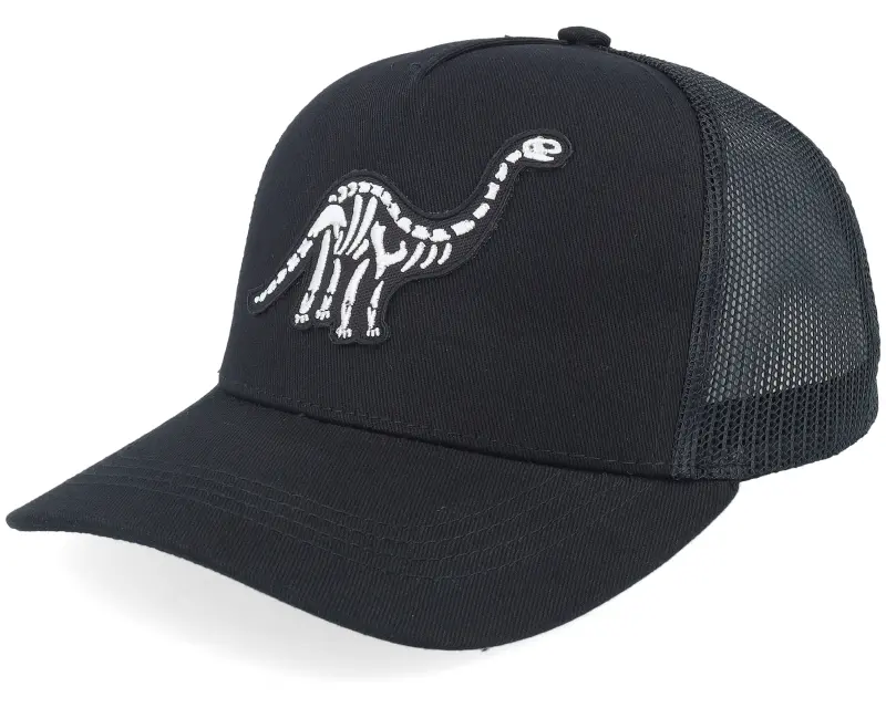 Kiddo Cap Kids Brachiosaurus Skeleton Patch Black Trucker online