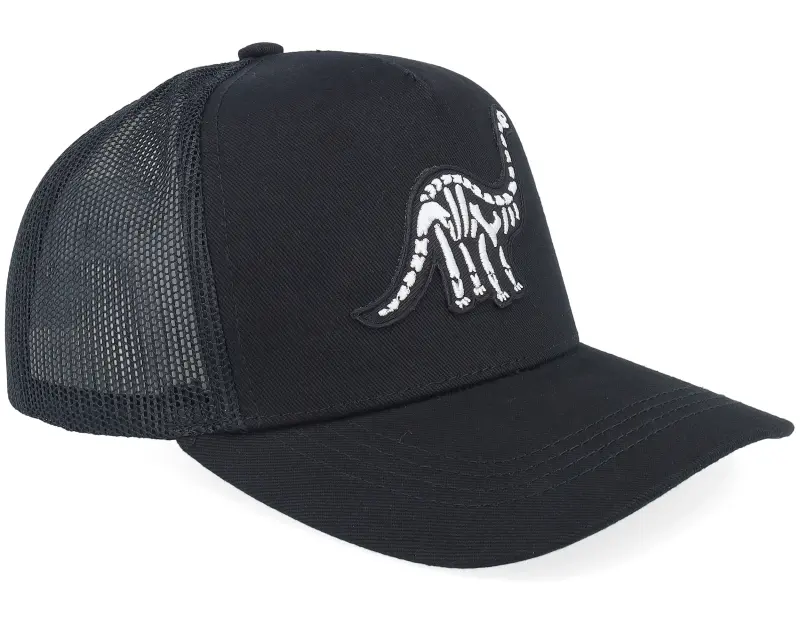 Kiddo Cap Kids Brachiosaurus Skeleton Patch Black Trucker online