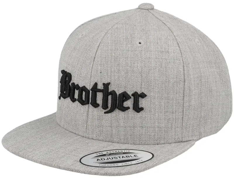 Kiddo Cap Kids Brother Old English 3d Heather Grey Snapback online