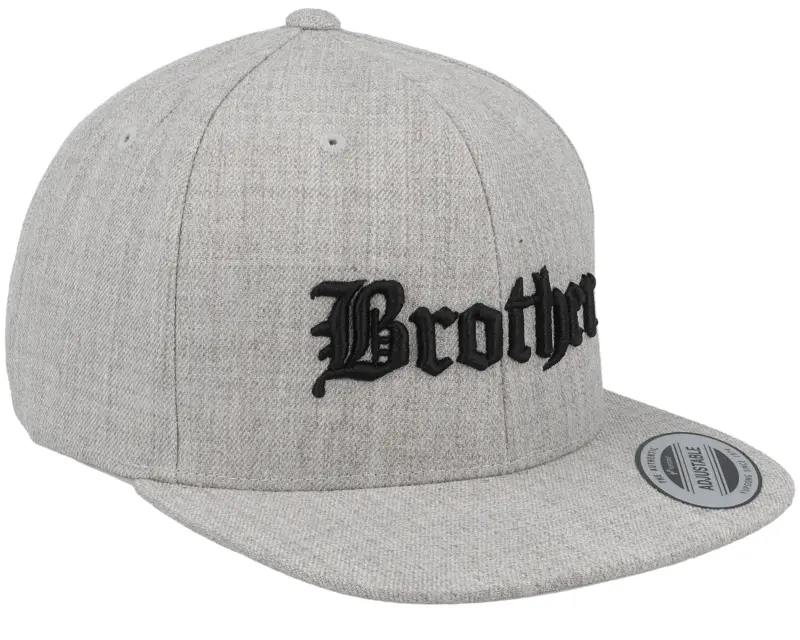 Kiddo Cap Kids Brother Old English 3d Heather Grey Snapback online