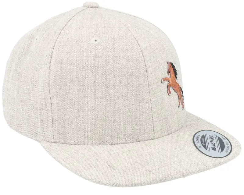 Kiddo Cap Kids Brown Horse Heather Grey Snapback online