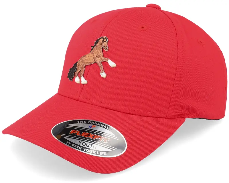 Kiddo Cap Kids Brown Horse Red Flexfit online