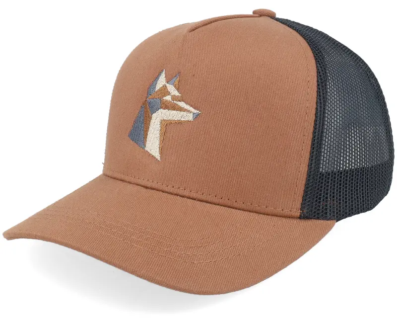 Kiddo Cap Kids Brown Paper Fox Caramel/Black A-frame Trucker online