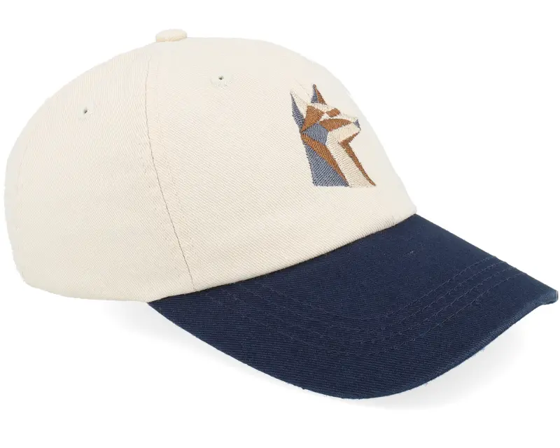 Kiddo Cap Kids Brown Paper Fox Stone/Navy Washed Dad Cap online