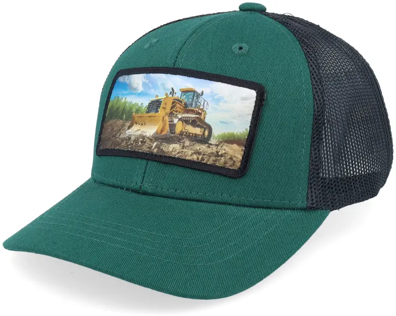 Kiddo Cap Kids Bulldozer Patch Green/Black Trucker online