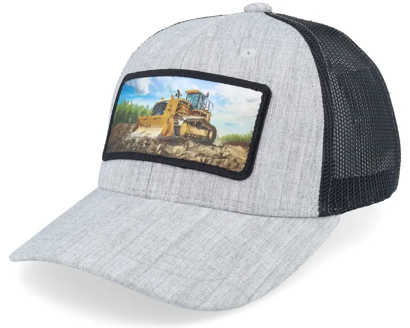 Kiddo Cap Kids Bulldozer Patch Heather Grey/Black Trucker online