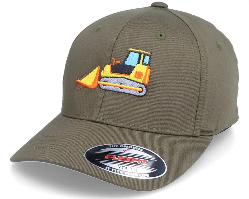 Kiddo Cap Kids Bulldozer Truck Olive Flexfit online