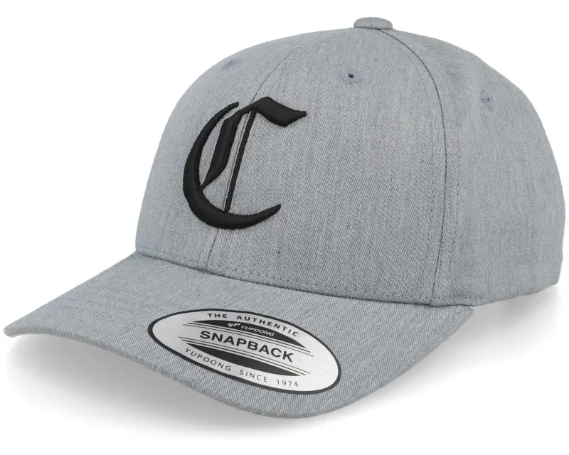Kiddo Cap Kids C Letter 3d Heather Grey Adjustable online