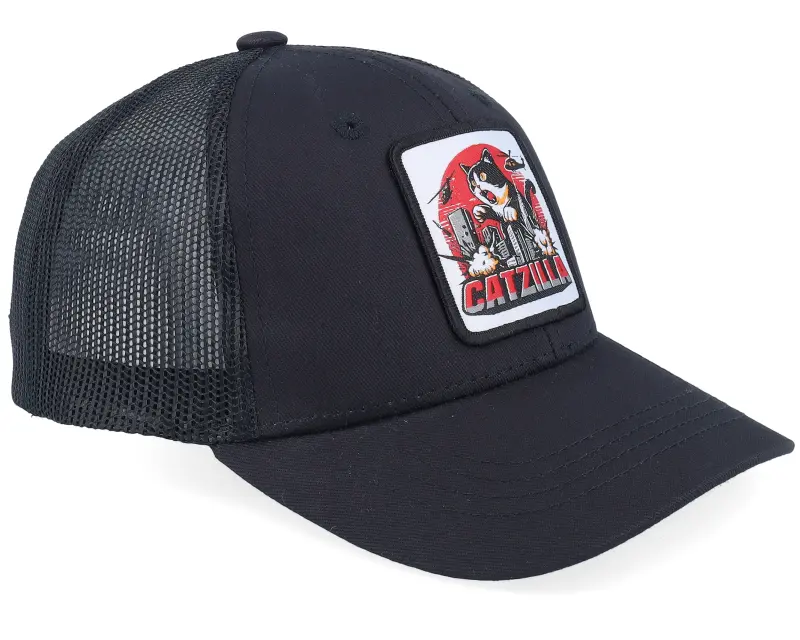 Kiddo Cap Kids Catzilla Patch Black Trucker online