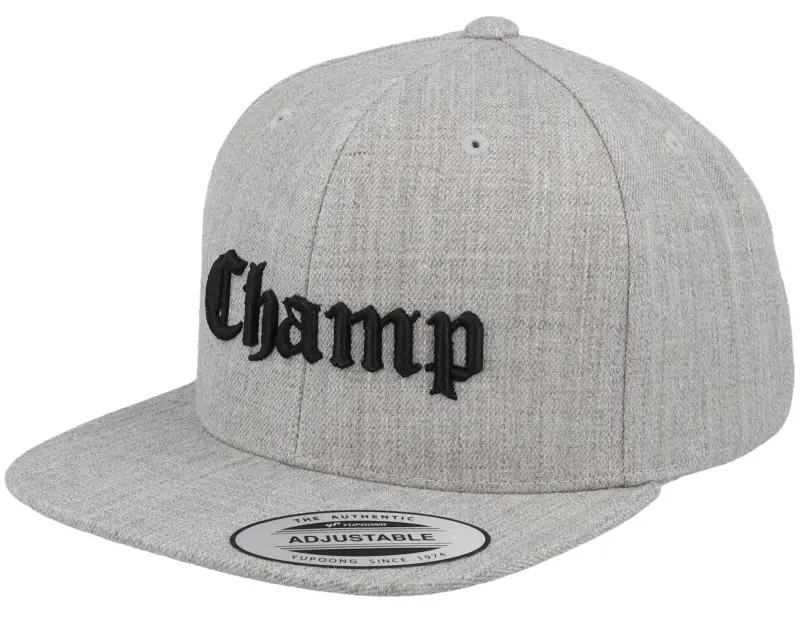 Kiddo Cap Kids Champ Old English 3d Heather Grey Snapback online