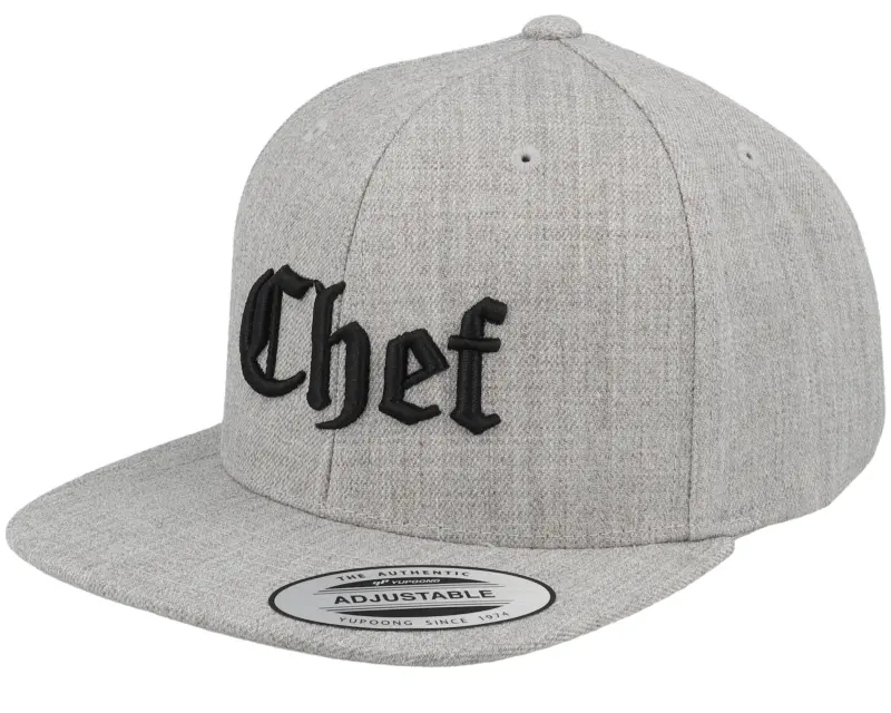 Kiddo Cap Kids Chef Old English 3d Heather Grey Snapback online