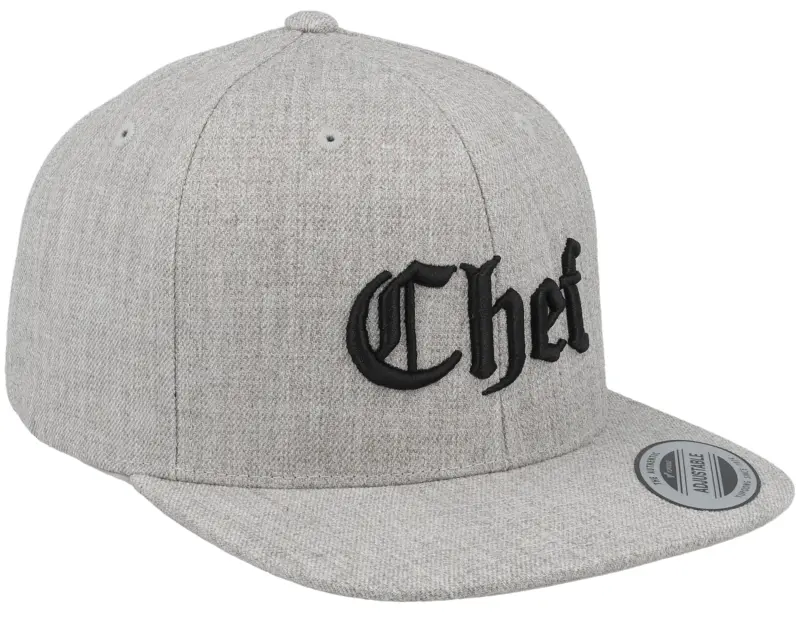 Kiddo Cap Kids Chef Old English 3d Heather Grey Snapback online