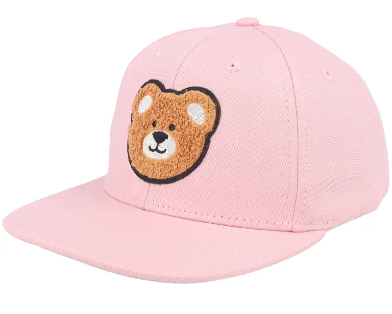 Kiddo Cap Kids Chenille Bear Patch Pink Snapback online