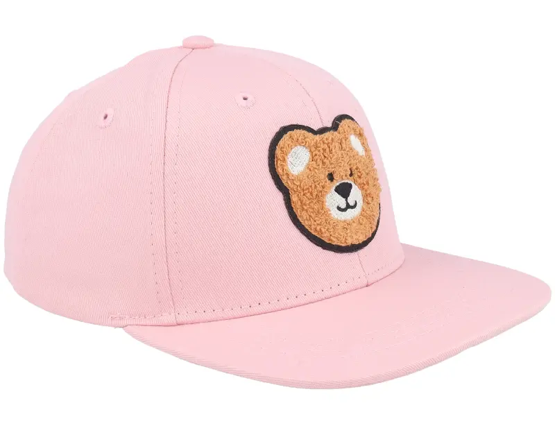 Kiddo Cap Kids Chenille Bear Patch Pink Snapback online