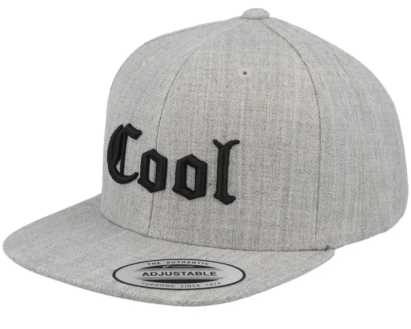 Kiddo Cap Kids Cool Old English 3d Heather Grey Snapback online