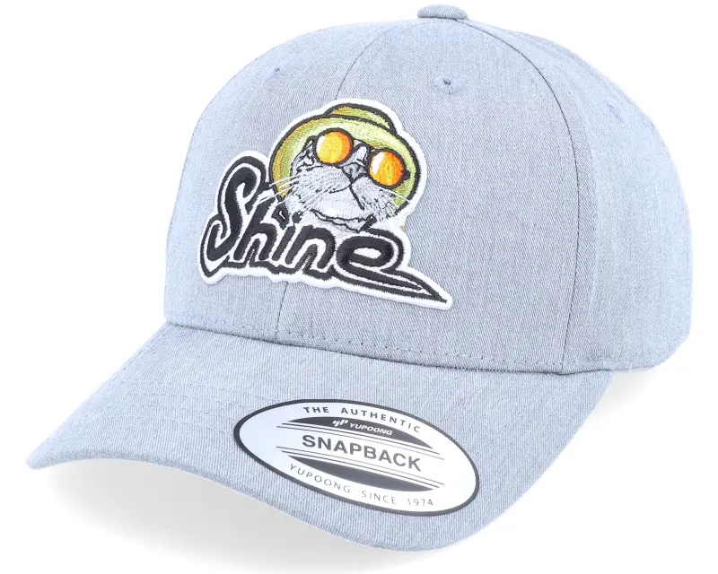 Kiddo Cap Kids Cool Shine Cat Patch Heather Grey Adjustable online