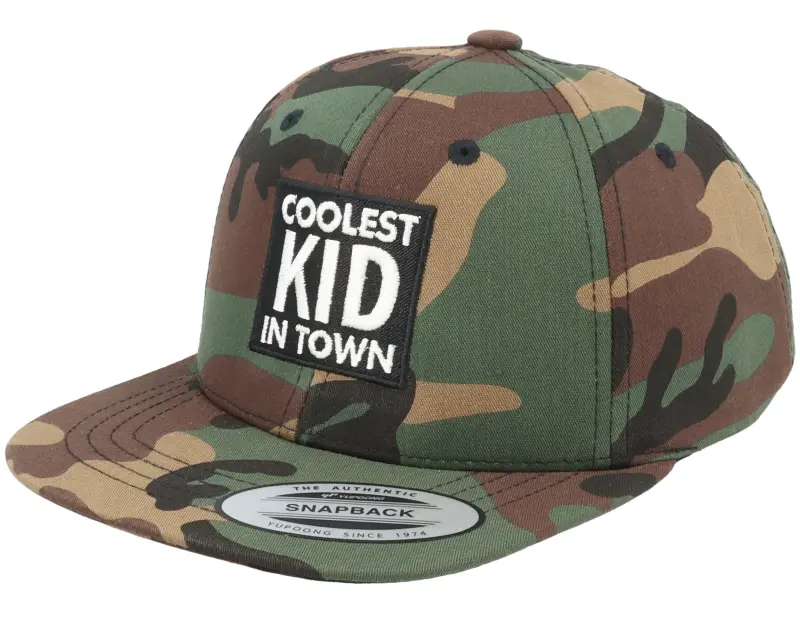 Kiddo Cap Kids Coolest Kid In Town Camo Snapback online