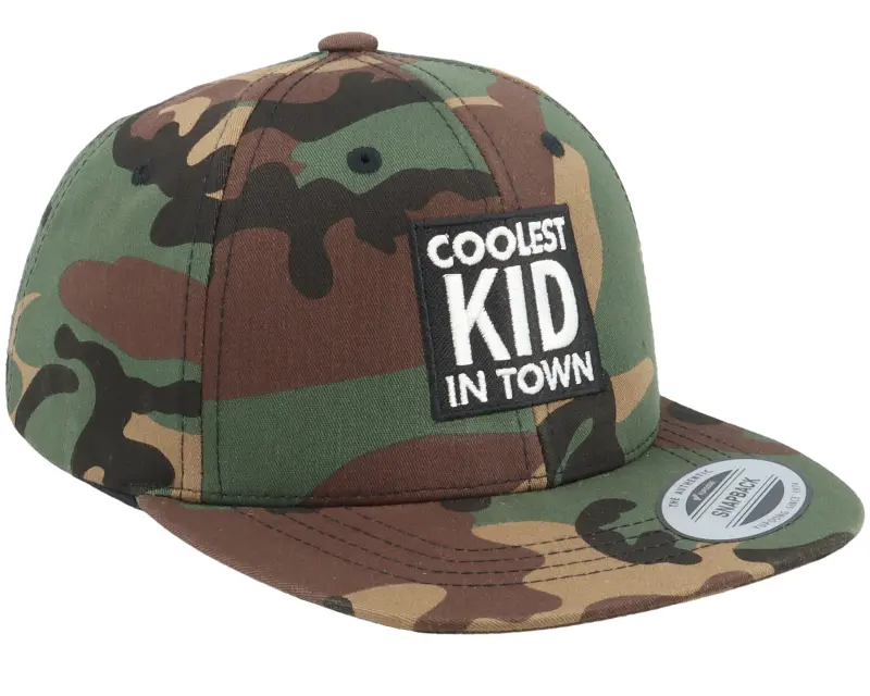 Kiddo Cap Kids Coolest Kid In Town Camo Snapback online