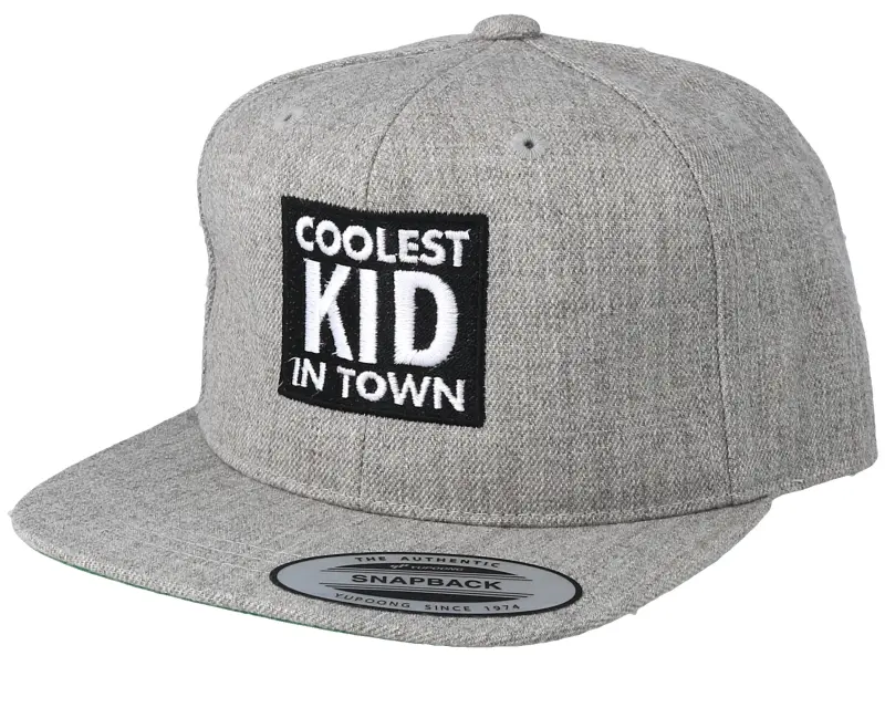 Kiddo Cap Kids Coolest Kid In Town Grey Snapback online