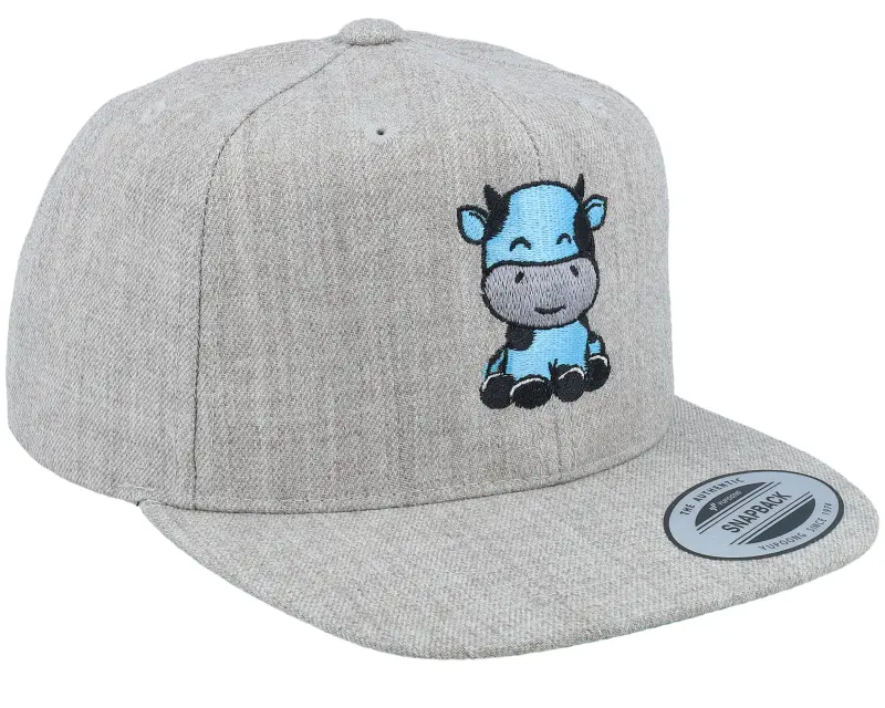Kiddo Cap Kids Cute Baby Cow Grey Snapback online