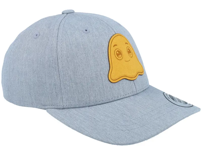 Kiddo Cap Kids Cute Blob Character Engraved Patch Heather Grey Adjustable online