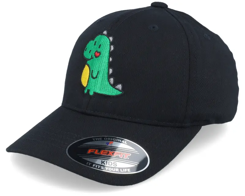 Kiddo Cap Kids Cute Green Dinosaur Black Flexfit online