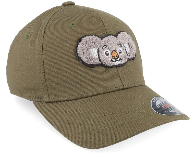 Kiddo Cap Kids Cute Koala Chenille Olive Flexfit online