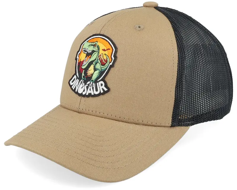 Kiddo Cap Kids Dino Badge Caramel/Black Trucker online