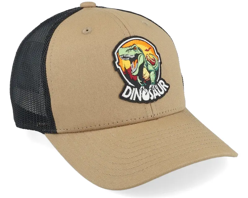 Kiddo Cap Kids Dino Badge Caramel/Black Trucker online