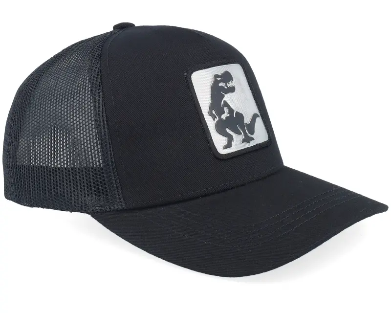 Kiddo Cap Kids Dino Silver Patch Black Trucker online