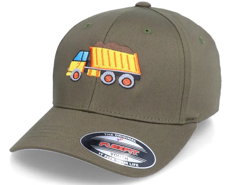 Kiddo Cap Kids Dump Truck Olive Flexfit online