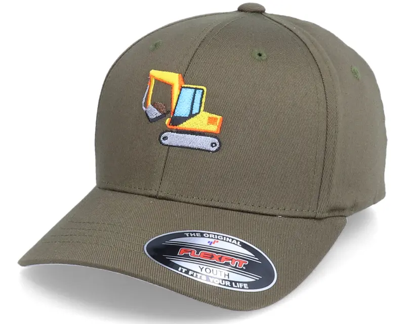 Kiddo Cap Kids Excavator Olive Flexfit online