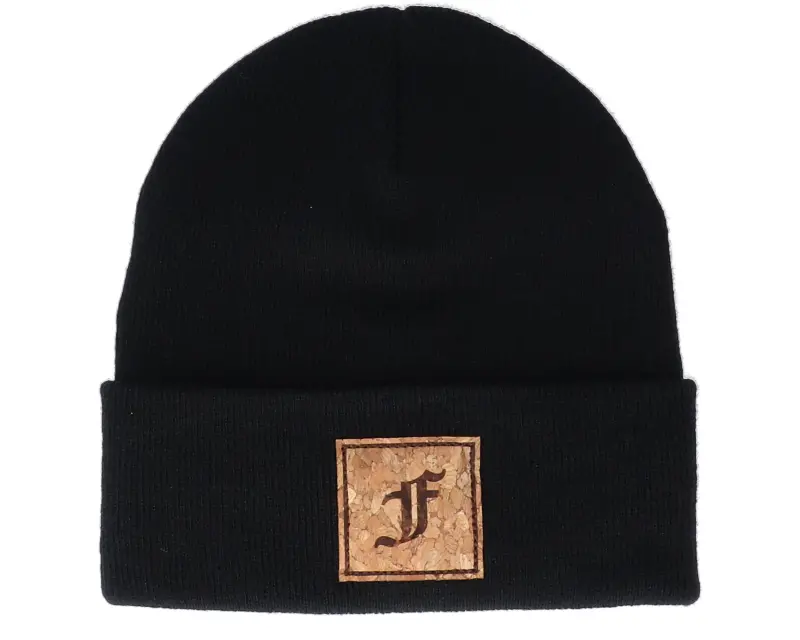 Kiddo Cap Kids F Letter Patch Black Cuff online