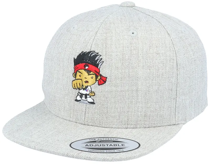 Kiddo Cap Kids Fighter Kid Heather Grey Snapback online