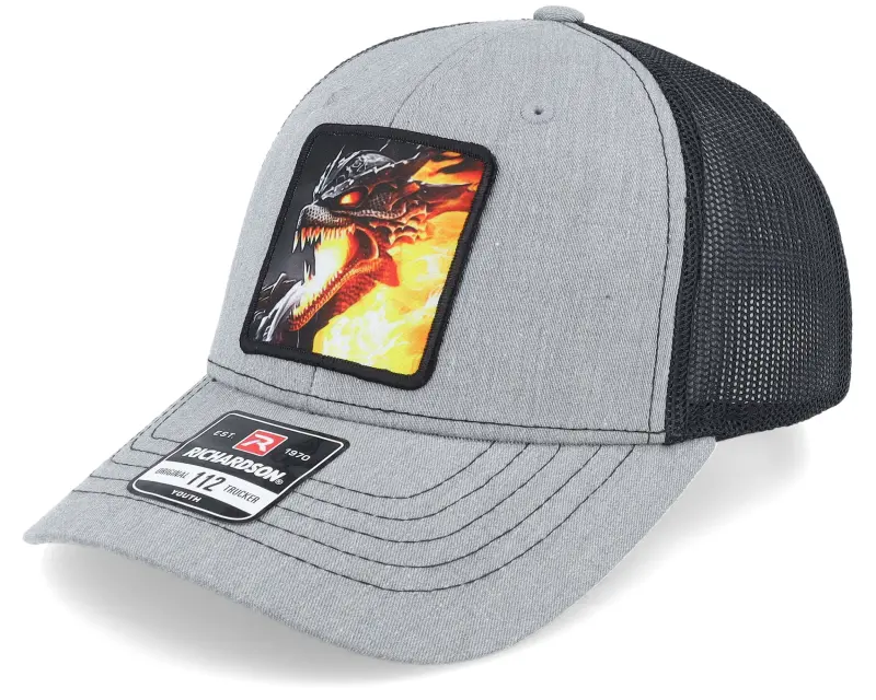 Kiddo Cap Kids Fire Dragon Grey/Black Trucker online