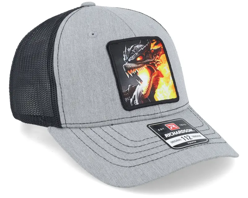 Kiddo Cap Kids Fire Dragon Grey/Black Trucker online