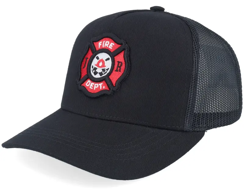 Kiddo Cap Kids Fire Fighter Junior 3d Patch Black Trucker online