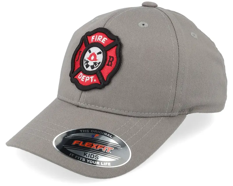 Kiddo Cap Kids Fire Fighter Junior 3d Patch Grey Flexfit online