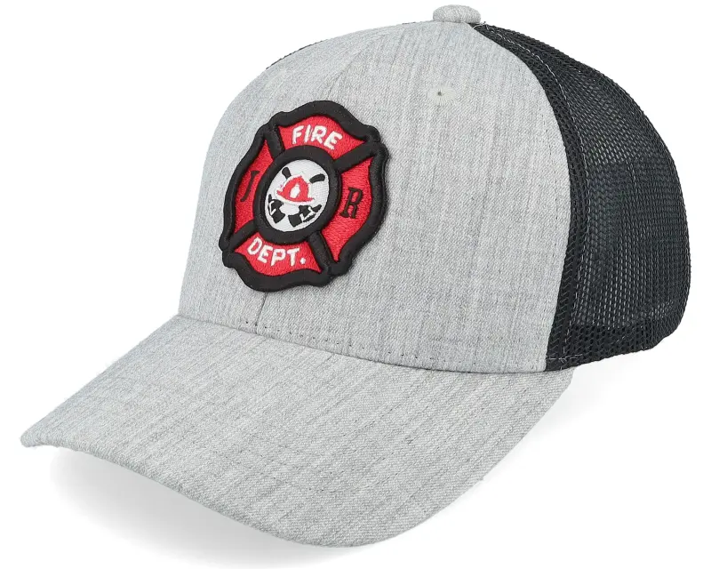 Kiddo Cap Kids Fire Fighter Junior 3d Patch Heather Grey/Black Trucker online