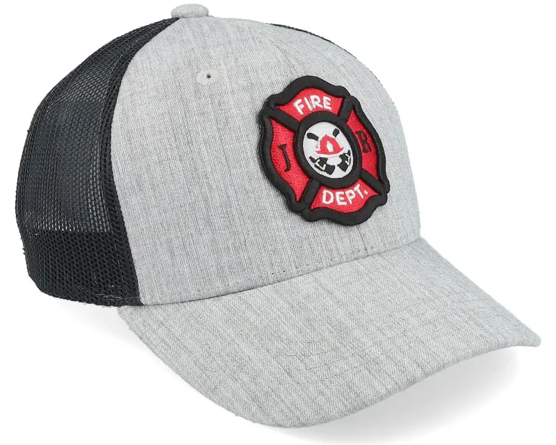 Kiddo Cap Kids Fire Fighter Junior 3d Patch Heather Grey/Black Trucker online