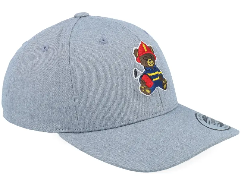 Kiddo Cap Kids Fire Fighter Teddy Heather Grey Adjustable online
