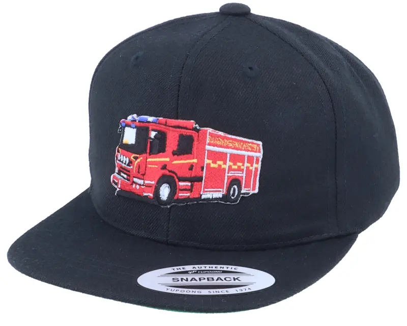Kiddo Cap Kids Fire Truck Black Snapback online